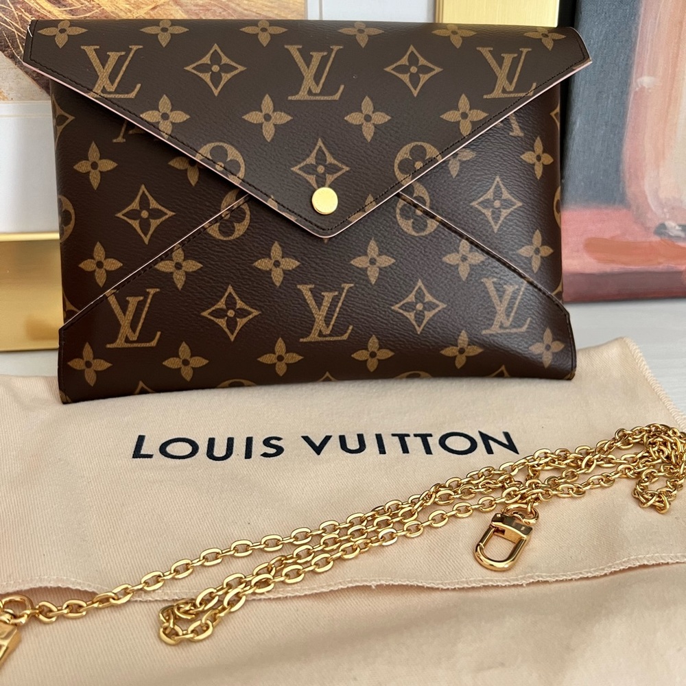LOUIS VUITTON Large Kirigami Envelope Pouch NEW w/Insert and Three Strap Options